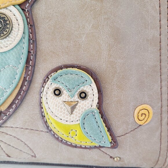 Chala Owl Convertible Backpack Tote – Earth Tones with Whimsical Charm - Picture 3 of 16